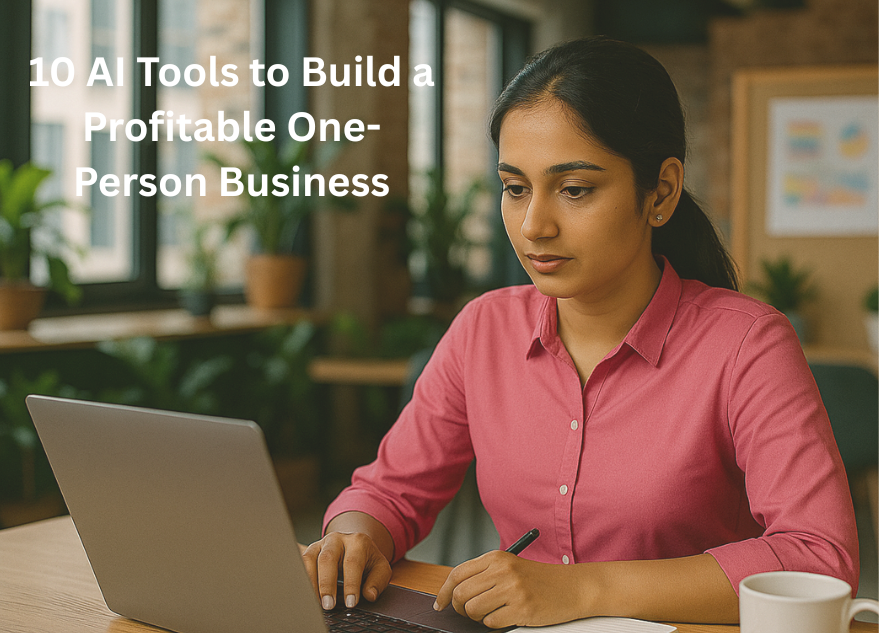 10 AI Tools to Build a Profitable One-Person Business